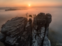 Gansfelsen, Oktober 2015  6D 84940 NAL © Iven Eissner : Aufnahmeort, Deutschland, Elbsandsteingebirge, Europa, Felsen, Landschaft, Nationalpark, Nebel, Rathen, Sachsen, Schutzgebiete, Sächsische Schweiz, Wetter